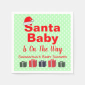 KerstkerstBaby shower voor kerstmis Baby Servet (Voorkant)
