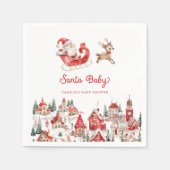 KerstkerstBaby shower voor kerstmis Baby Servet (Voorkant)