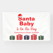KerstkerstBaby shower voor kerstmis Baby Spandoek (Horizontaal)