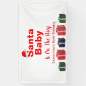 KerstkerstBaby shower voor kerstmis Baby Spandoek (Verticaal)