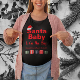 KerstkerstBaby shower voor kerstmis Baby T-shirt