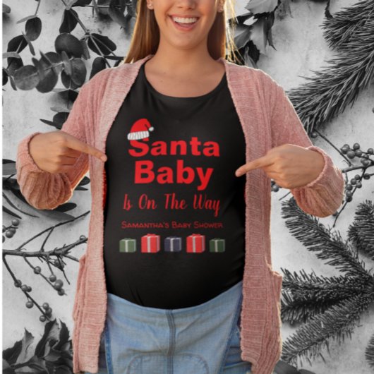 KerstkerstBaby shower voor kerstmis Baby T-shirt