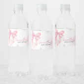 KerstkerstBaby shower voor kerstmis Baby Waterfles Etiket (Flessen)