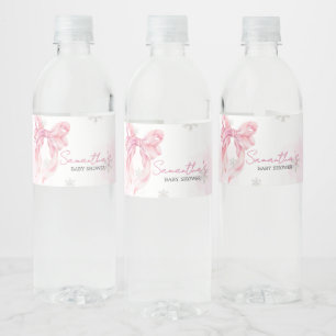 KerstkerstBaby shower voor kerstmis Baby Waterfles Etiket
