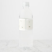 KerstkerstBaby shower voor kerstmis Baby Waterfles Etiket (Achterkant)