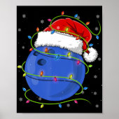 Kerstkerstbal all-kerstman met maat P Poster (Voorkant)