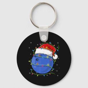 Kerstkerstbal all-kerstman met maat P Sleutelhanger