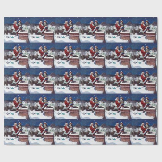 kerstkerstboeken, cadeaupapier (Vlak)