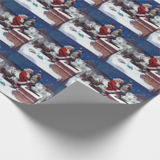 kerstkerstboeken, cadeaupapier (Hoek)