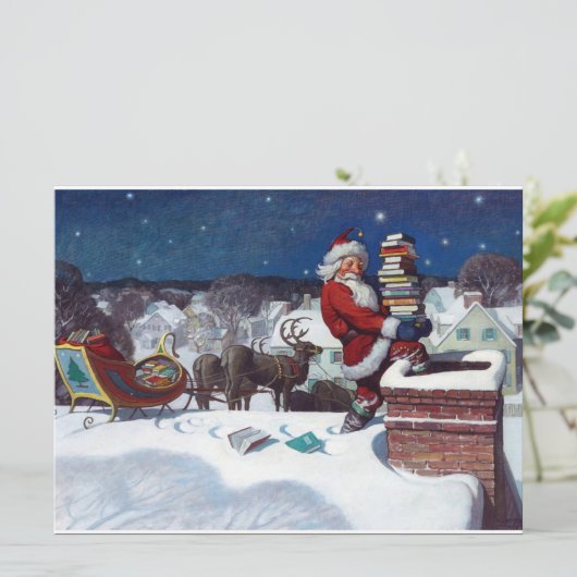 kerstkerstboeken, kaart (Staand voorkant)