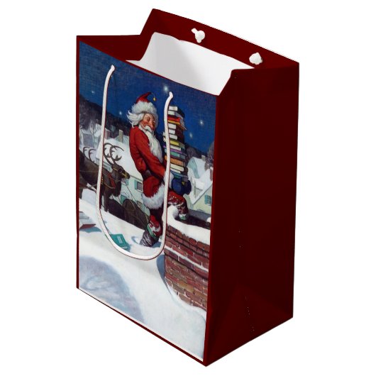 kerstkerstboeken, medium cadeauzakje (Voorkant Gekanteld)