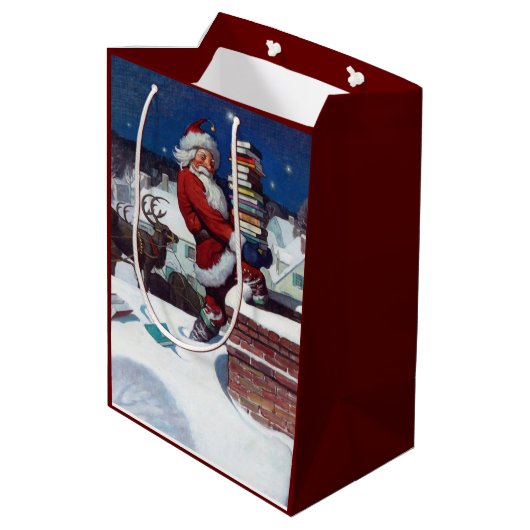 kerstkerstboeken, medium cadeauzakje (Achterkant Gekanteld)