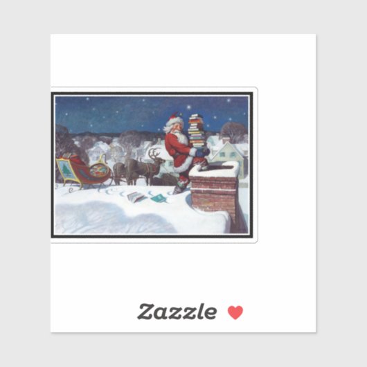 kerstkerstboeken, sticker (Vel)