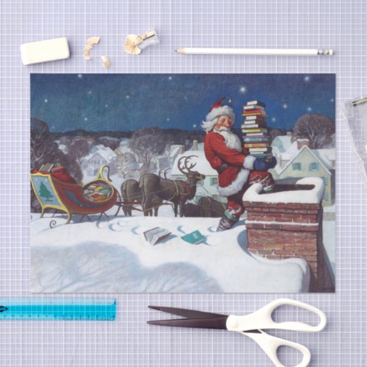 kerstkerstboeken, tissuepapier (Craft)