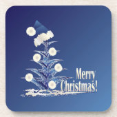 Kerstkerstboom Bier Onderzetter (Voorkant)