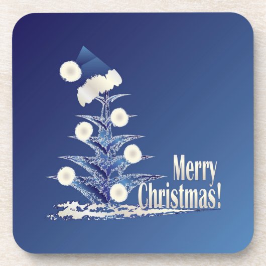Kerstkerstboom Bier Onderzetter (Voorkant)