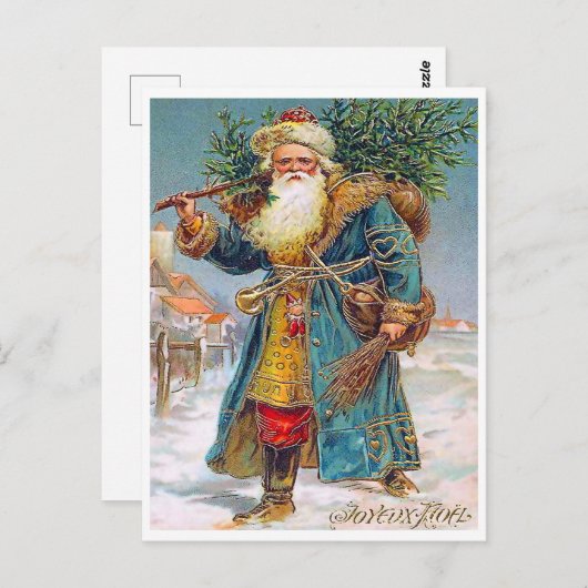 Kerstkerstboom, briefkaart (Voorkant / Achterkant)