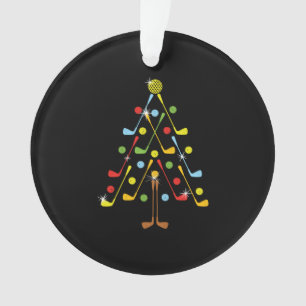 Kerstkerstboom Golf Golf Ball Shirt Ornament