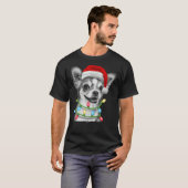 Kerstkerstboom in Chihuahua T-shirt (Voorkant volledig)