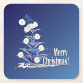 Kerstkerstboom Kartonnen Onderzetters (Voorkant)