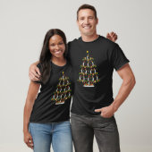 Kerstkerstboom, kerstman, pinguïn t-shirt (Unisex)