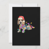 Kerstkerstboom met beagle kerstboom, lampjes met k kaart (Voorkant)