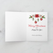 kerstkerstboom met kerstkerstmis - Handtekening pe Feestdagen Kaart (Binnen)