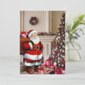 kerstkerstboom met kerstkerstmis - Handtekening pe Feestdagenkaart (Staand voorkant)