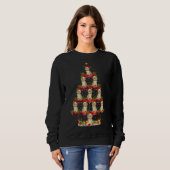 Kerstkerstboom met kerstmis als feestdag trui (Voorkant volledig)