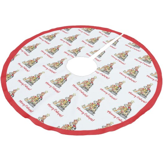 Kerstkerstboom met kutmakreel kerstboom rok (Gekanteld)