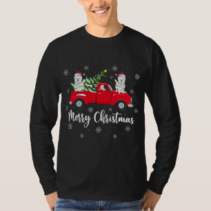 Kerstkerstboom Truck Westie Dog Chris T-shirt