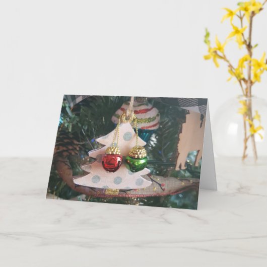 Kerstkerstboom voor het land kaart (Gele Bloem)