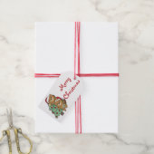Kerstkerstboombeestjes met kerstbomen cadeaulabel (Met Touw)