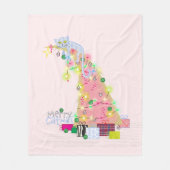 kerstkerstboomkoorts met kerstbomen fleece deken (Voorkant)