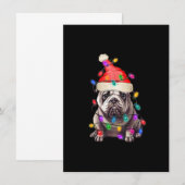 Kerstkerstboomlampjes met Bulldog Kaart (Voorkant / Achterkant)