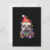 Kerstkerstboomlampjes met Bulldog Kaart (Voorkant)