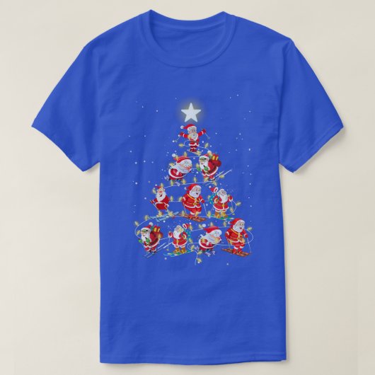 Kerstkerstboomverlichting voor mannen t-shirt (Design voorkant)