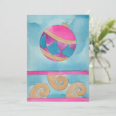 kerstkerstboomversiering - kerstkaartje aankondiging (Staand voorkant)