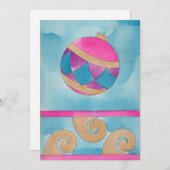 kerstkerstboomversiering - kerstkaartje aankondiging (Voorkant / Achterkant)