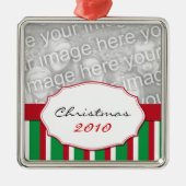 Kerstkerstboomversiering Metalen Ornament (Voorkant)