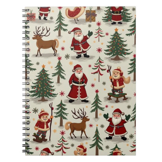 Kerstkerstbriefje Notitieboek (Voorkant)