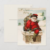 KerstkerstBriefkaart Feestdagenkaart (Voorkant / Achterkant)