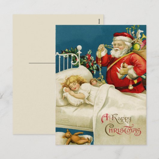 KerstkerstBriefkaart Feestdagenkaart (Voorkant / Achterkant)