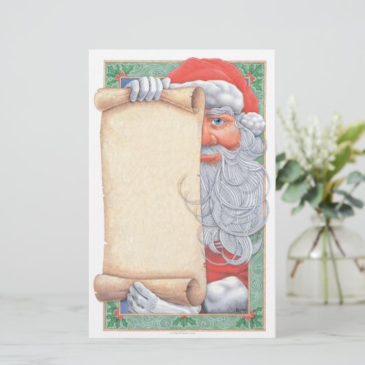 KerstkerstBriefpapier Briefpapier (Staand voorkant)