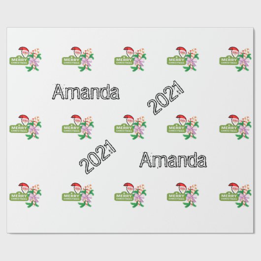 Kerstkerstcadeau 2021Wrapping Cadeaupapier (Vlak)