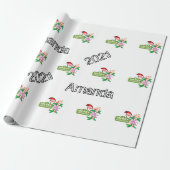 Kerstkerstcadeau 2021Wrapping Cadeaupapier (Uitgerold)