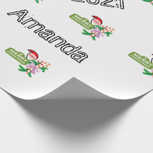 Kerstkerstcadeau 2021Wrapping Cadeaupapier (Hoek)