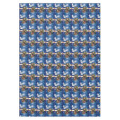 Kerstkerstcadeau, kerstangel tafelkleed (Voorkant)