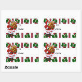 Kerstkerstcadeau-Label Rechthoekige Sticker (Vel)