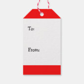 Kerstkerstcadeau-Label voor kerstmis Cadeaulabel (Achterkant)